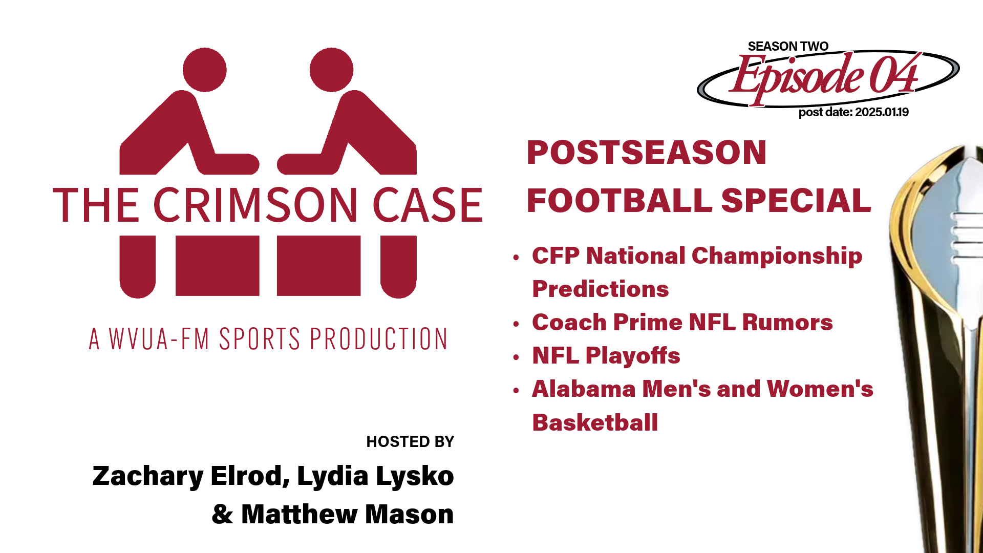 The Crimson Case 1.19.25 – Postseason Football Special